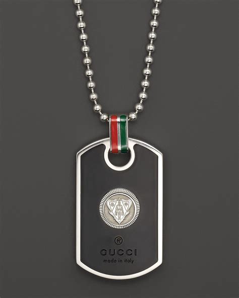 fake gucci dog tags silver|gucci silver dog tag necklace.